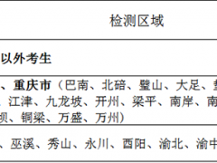 四川省、重慶市2020年度空軍招飛定選檢測安排